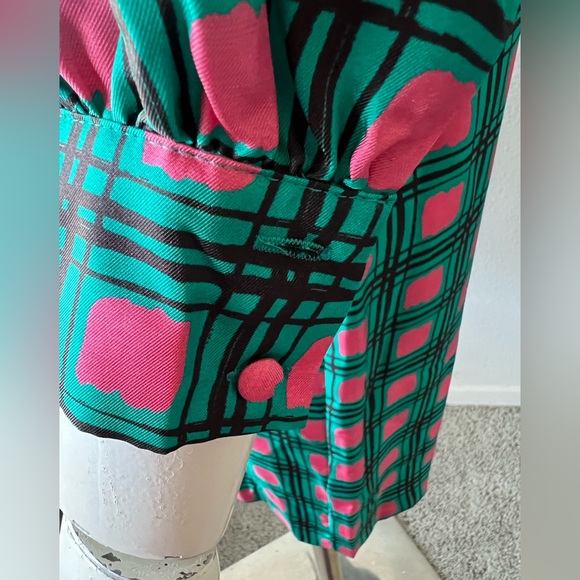 Manoush Arty Tartan SILK shift dress - Picture 4 of 15